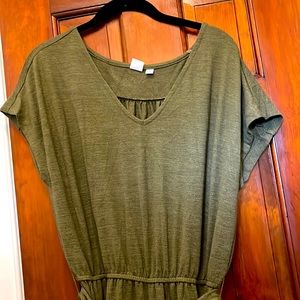 Army green Gap jumpsuit - never worn